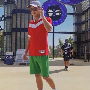 Nike Y2k Red White Soccer Victory Shirt Climalite Nike Team Men's Small S